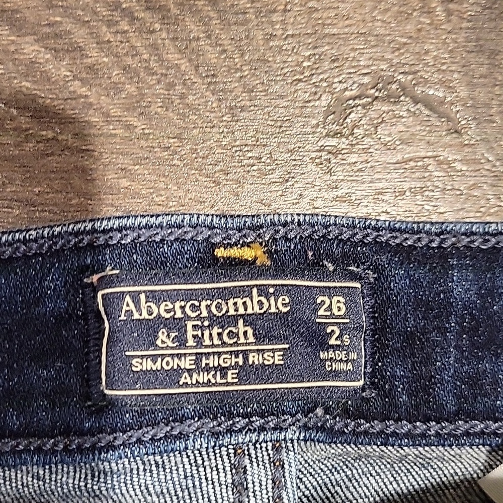 ❤️ ABERCROMBIE & FITCH SIMONE HIGH RISE ANKLE SKINNY JEANS, 2S (26 SHORT) - Picture 5 of 7